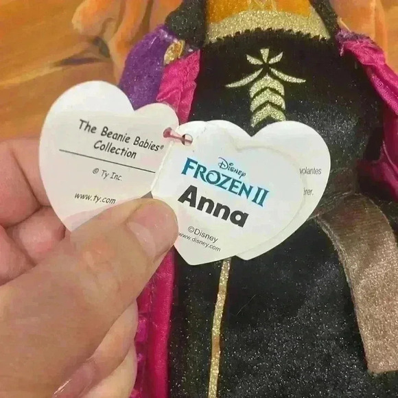 Disney TY Sparkle Collection Frozen 2 Anna the Princess Stuffed Plush Toy - Picture 3 of 8